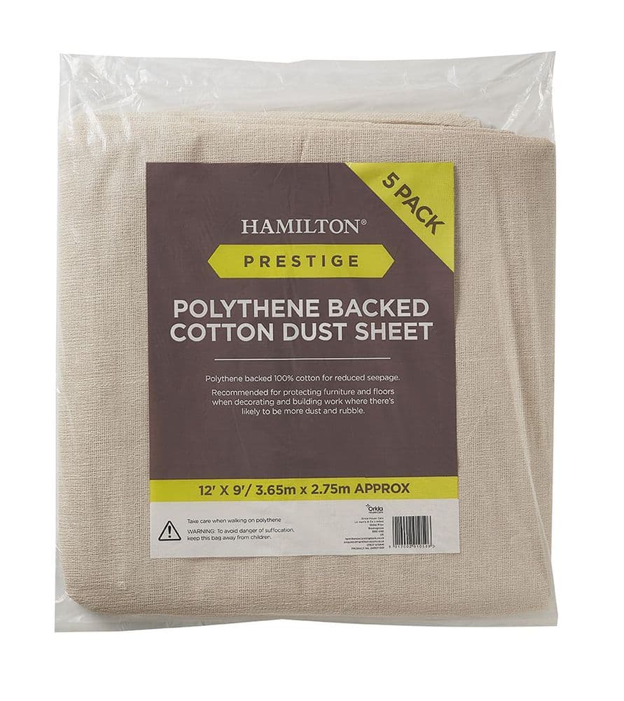 Hamilton Prestige Polythene Backed Dust Sheet