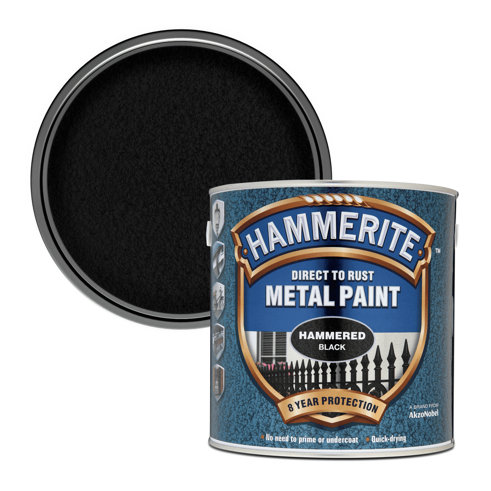 Hammerite Direct To Rust Metal Paint Hammered Finish 250ml
