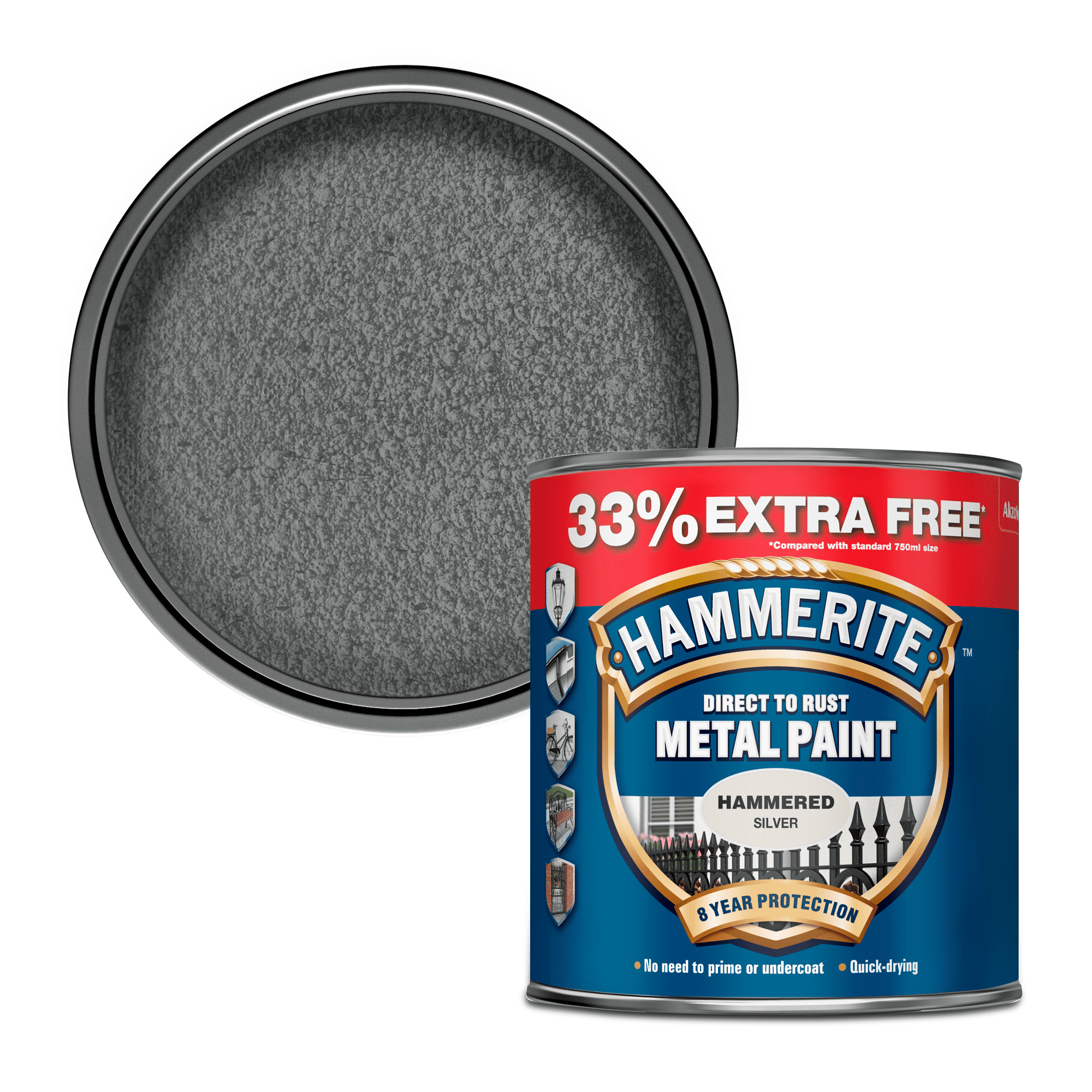 Hammerite Ultima Hammerite Hammered Red 750ml HAMMERITE ULTIMA