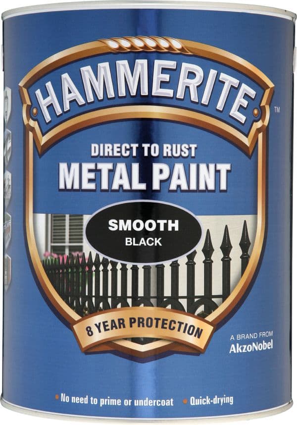 Hammerite Direct To Rust Metal Paint Smooth Finish 5L