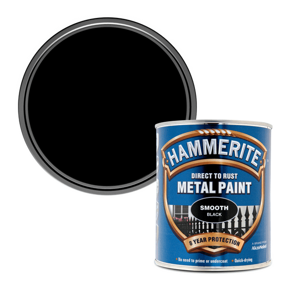 Hammerite Direct To Rust Metal Paint Smooth Finish Standard Colours 750ml