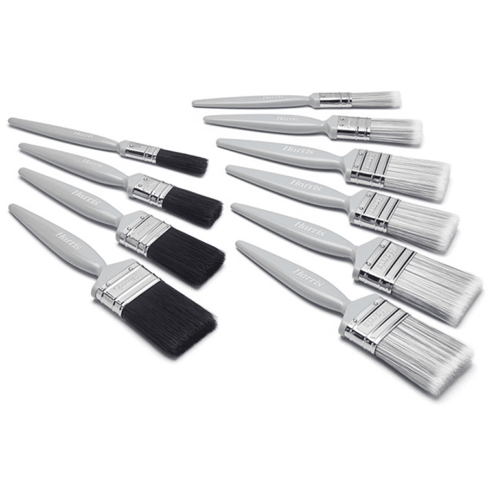 Harris Essentials Walls & Ceilings & Woodwork Gloss Paint Brush 10 Pack