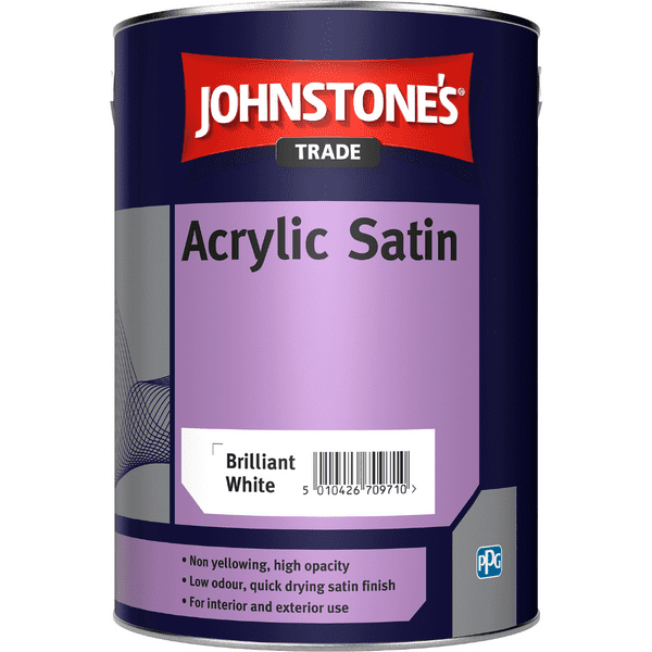Johnstones Acrylic Satin Brilliant White