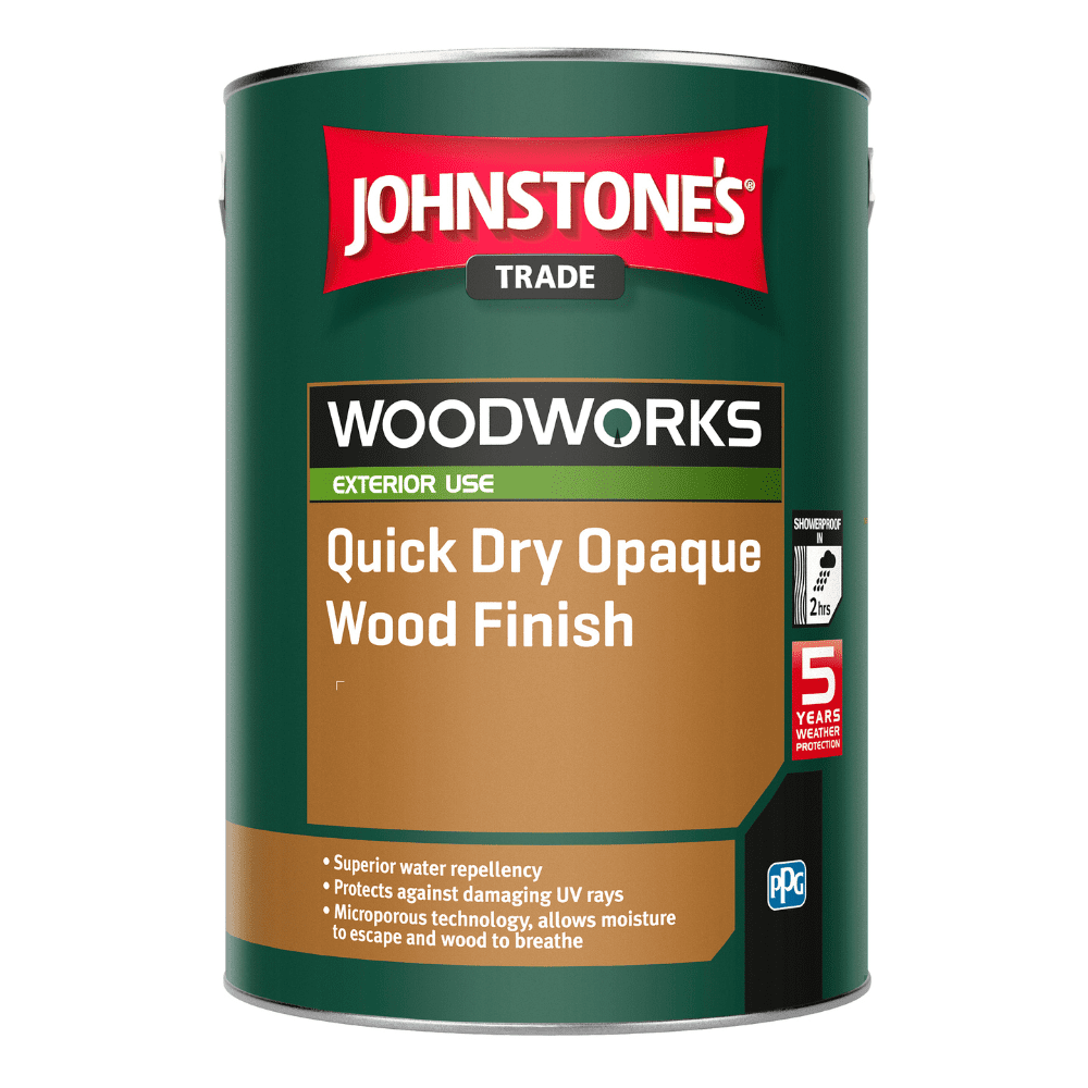 Johnstones Barn Paint Quick Dry Black Wood Finish 5L