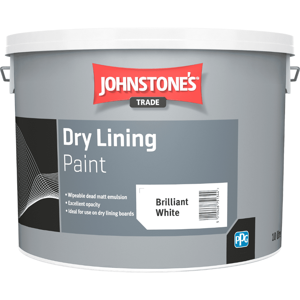 Johnstones Dry Lining Paint Brilliant White 10L