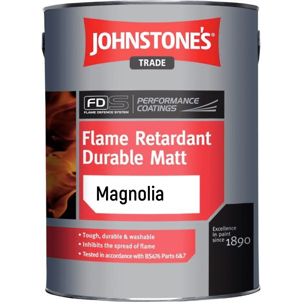 Johnstones Flame Retardant Durable Matt Magnolia 5 Litres