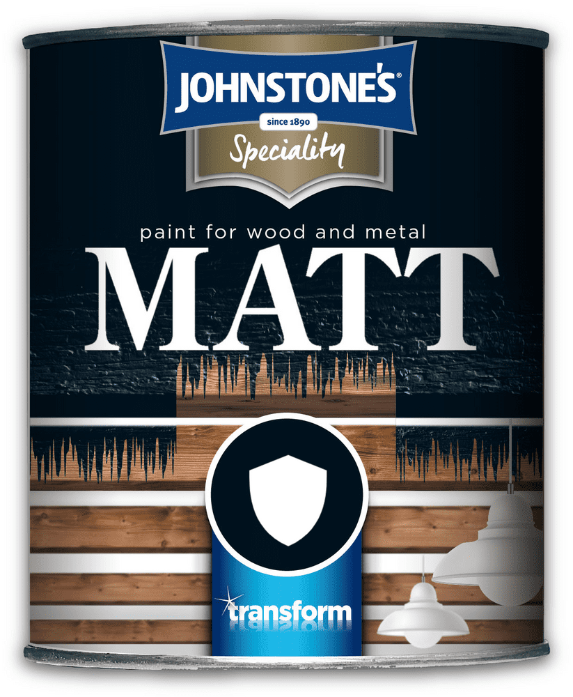 Johnstones Speciality Paint for Wood and Metal Black Matt 750ml