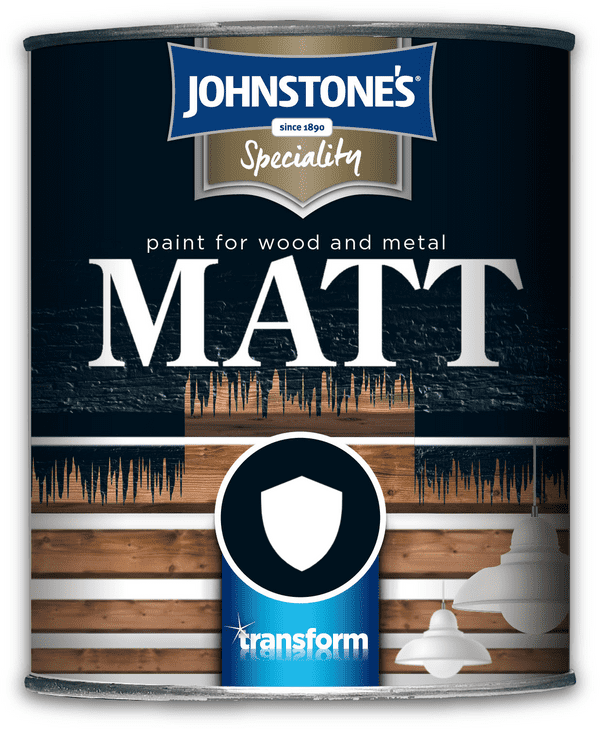 Johnstones Speciality Paint for Wood and Metal Black Matt 750ml