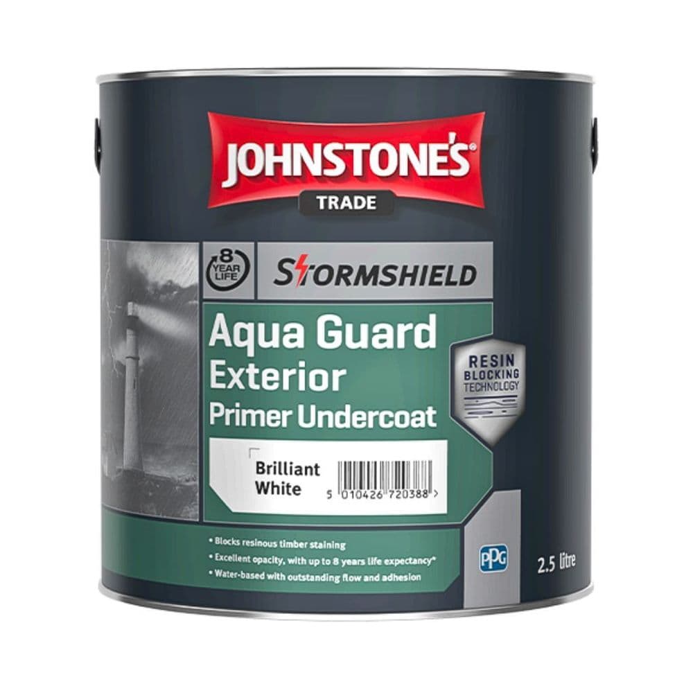 Johnstones Stormshield Aqua Guard Exterior Undercoat Brilliant White 2.5L