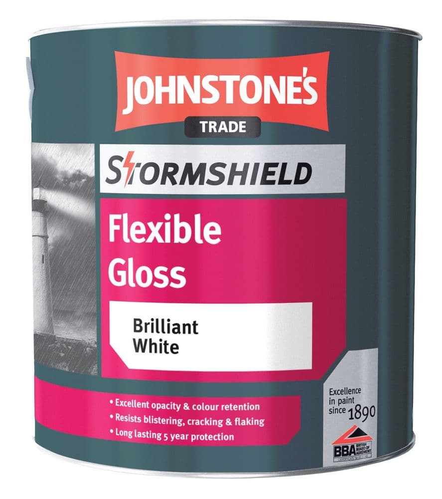 Johnstones Stormshield Flexible Gloss Brilliant White 2.5L