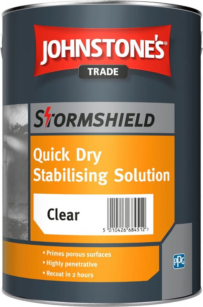 Johnstones Stormshield Quick Drying Stabilising Solution Clear 5 Litres