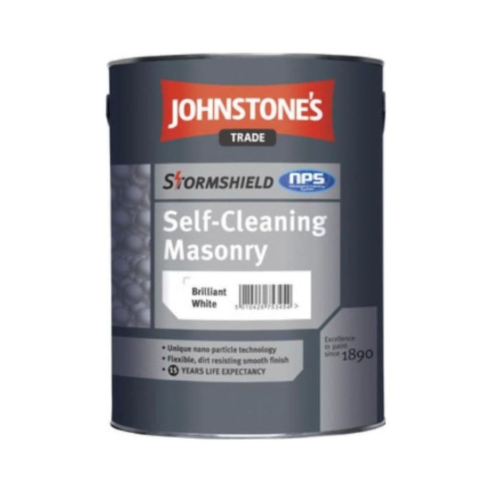 Johnstones Stormshield Self-Cleaning Masonry Paint Magnolia 10L DISCONTINUED