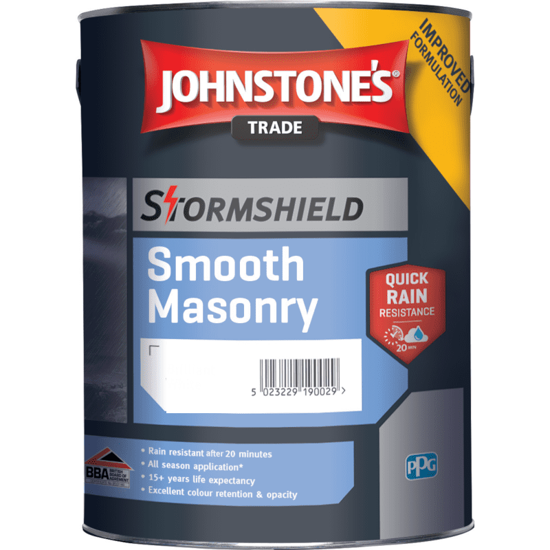 Johnstones Stormshield Smooth Masonry Magnolia 5L