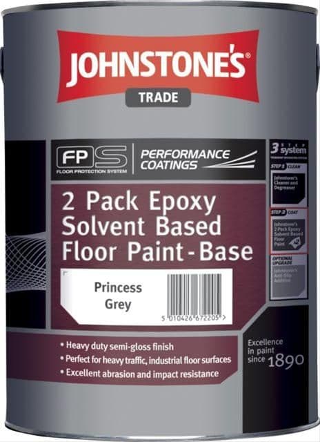 Johnstones Trade 2 Pk Epoxy Solvent Based Floor Paint 4L DISCONTINUED