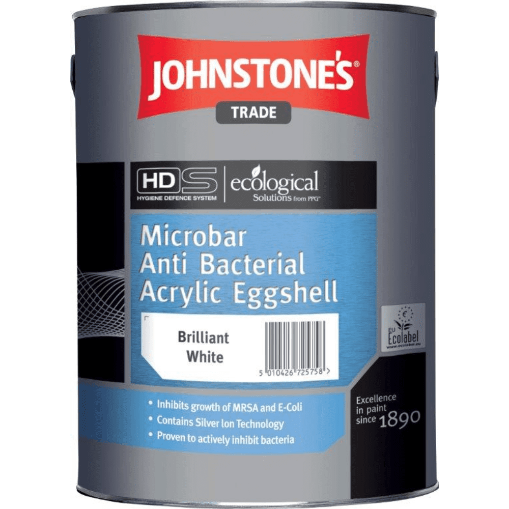 Johnstones Trade Anti-Bacterial Acrylic Eggshell 5L
