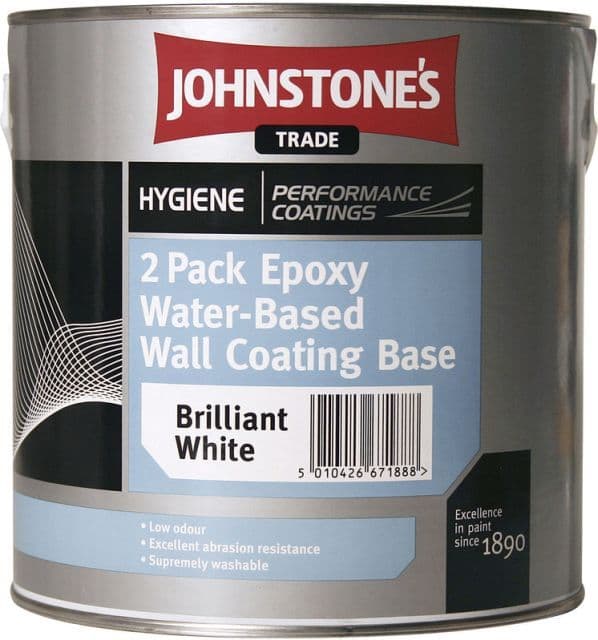 Johnstones Trade Hygiene 2 Pack Epoxy Water Based Wall Coating 2.5L |DISCONTINUED