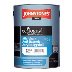 Johnstones Trade Microbarr Anti Bacterial Acrylic Eggshell Custom Mixed Colours 5L DISCONTINUED