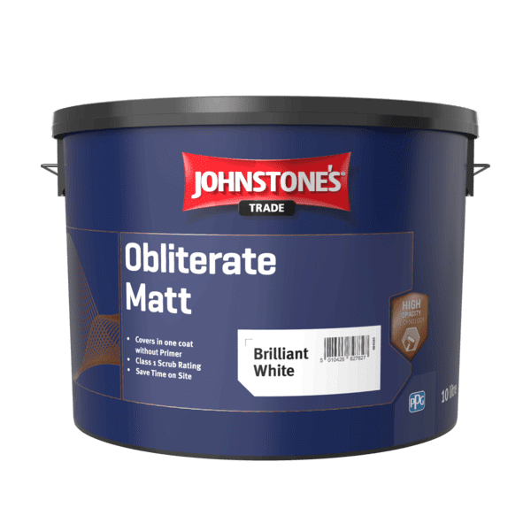 Johnstones Trade Obliterate Matt Brilliant White 10L
