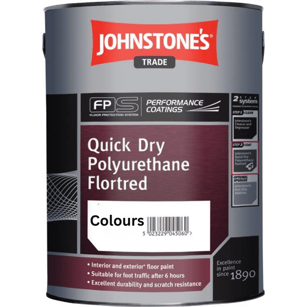 Johnstones Trade Quick Dry Polyurethane Flortred Custom Mixed Colours 5L