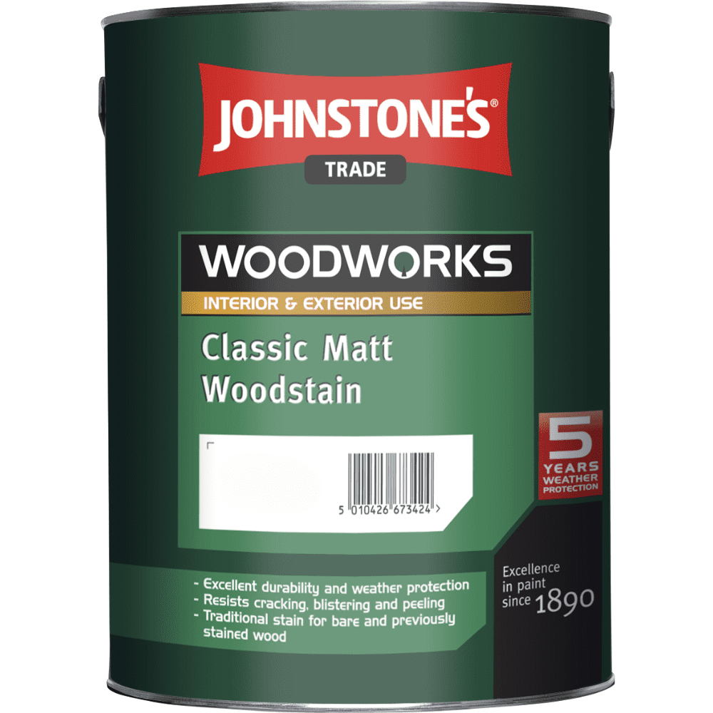 Johnstones Trade Woodworks Classic Matt Woodstain 5L