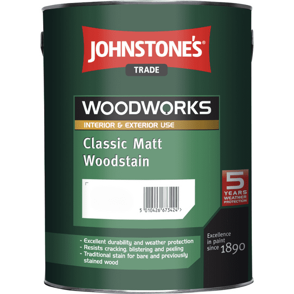 Johnstones Trade Woodworks Classic Matt Woodstain 750ml