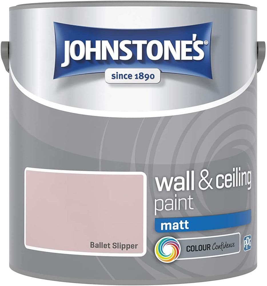 Johnstones Wall and Ceiling Paint Matt Standard Colours 2.5L