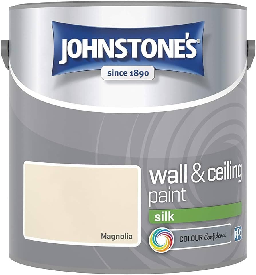 Johnstones Wall and Ceiling Paint Silk Magnolia 2.5L