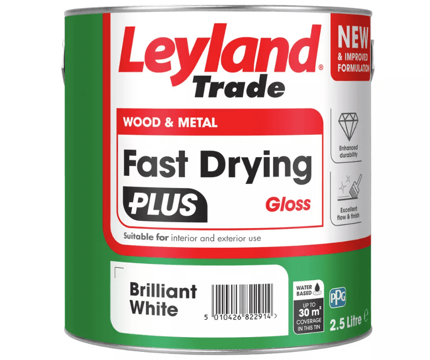 Leyland Fast Drying Gloss Plus Brilliant White