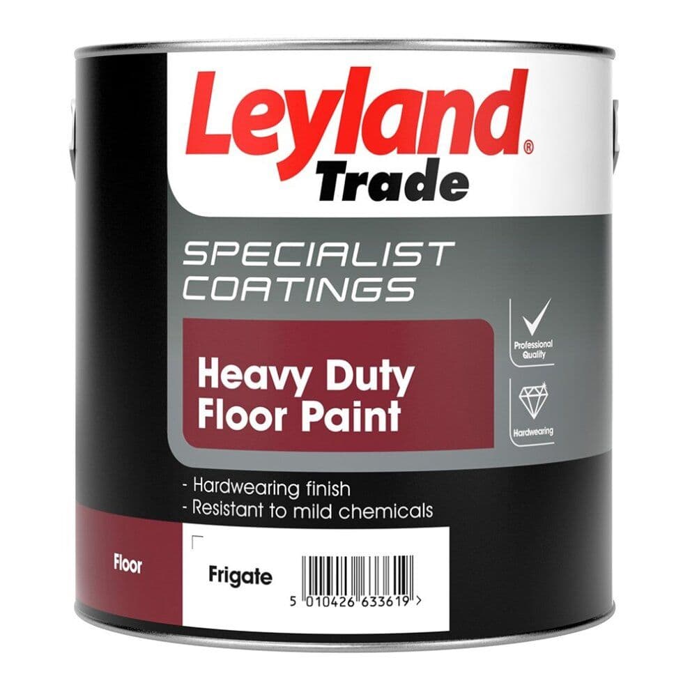 Leyland Trade Heavy Duty Floor Paint Standard Colours 2.5L