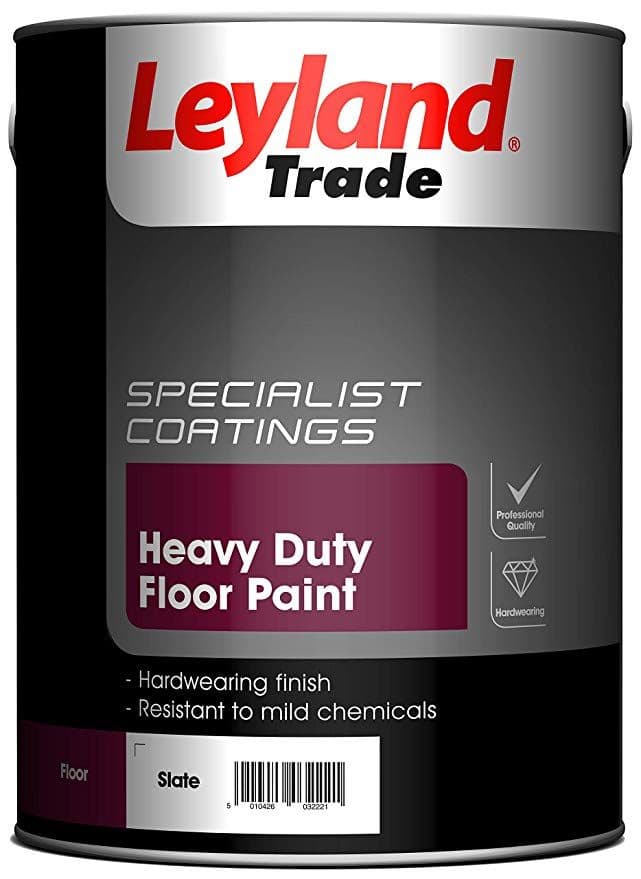 Leyland Trade Heavy Duty Floor Paint Standard Colours 5L