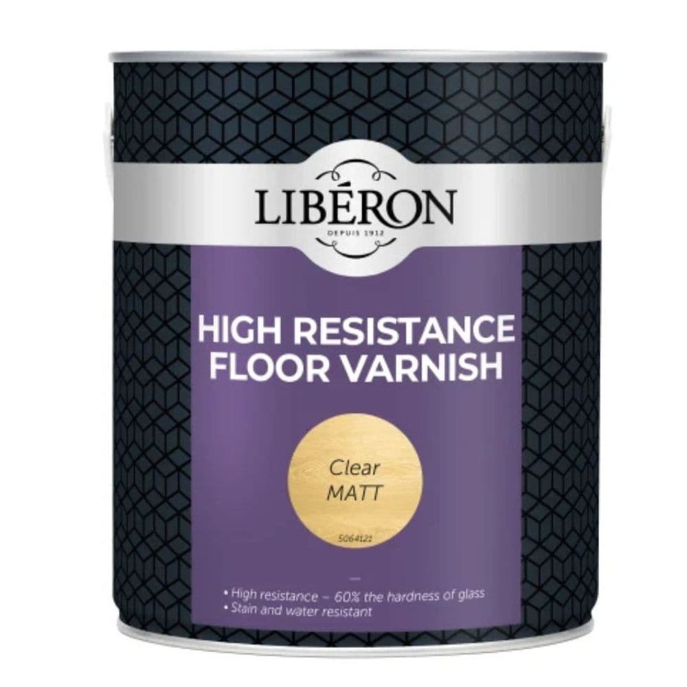 Liberon High Resistance Floor Varnish Clear Matt 2.5 Litre