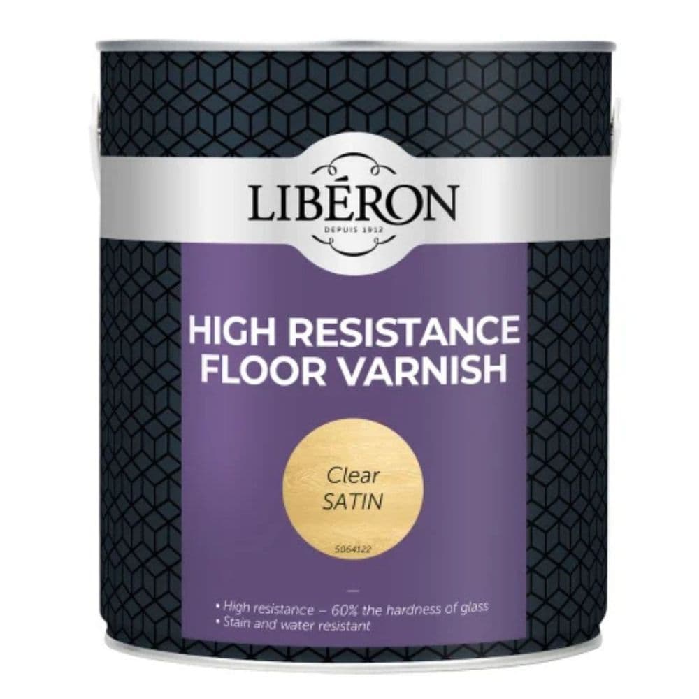 Liberon High Resistance Floor Varnish Clear Satin 2.5 Litres