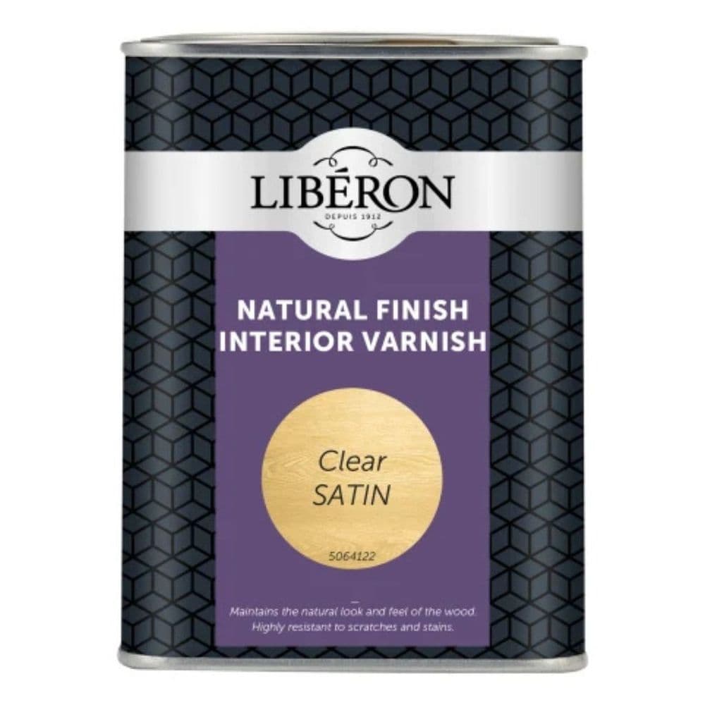 Liberon Natural Finish Internal Varnish Clear Satin 1 Litre