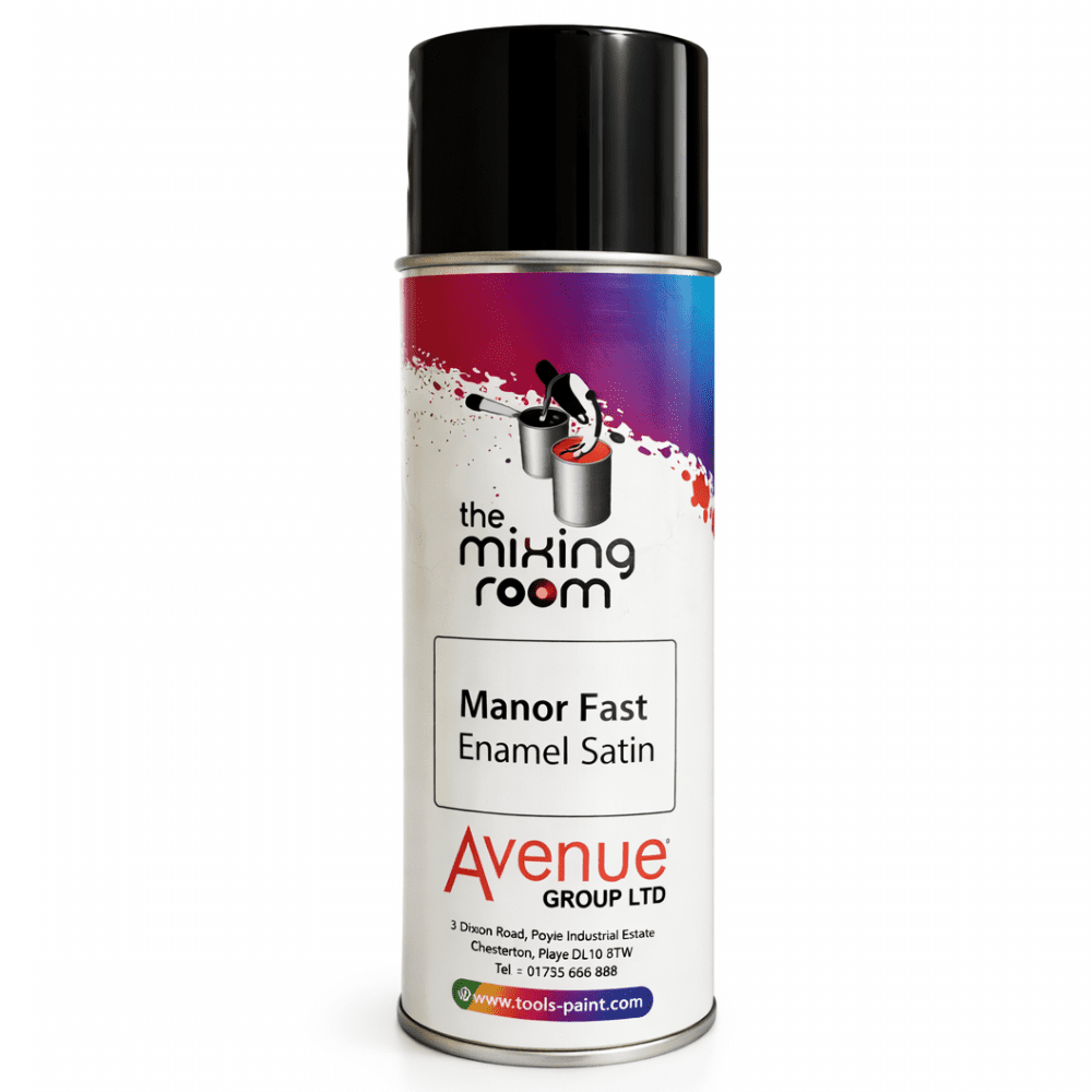 Manor Fast Enamel Aerosol Satin Custom Colours