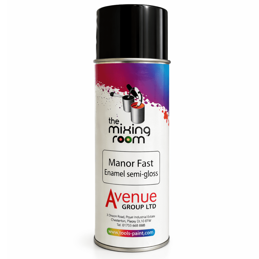 Manor Fast Enamel Aerosol Semi Gloss Custom Colours