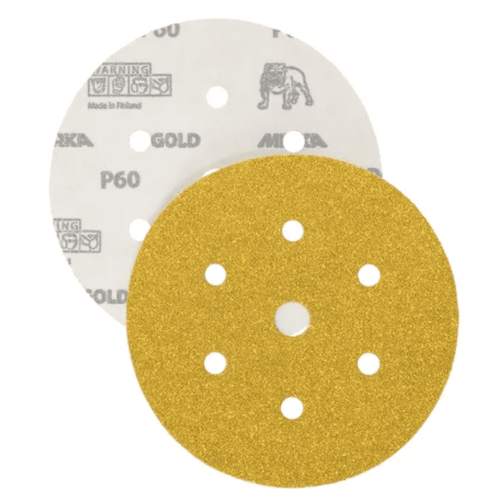Mirka Gold Grip Discs 150mm 7 Holes pk100