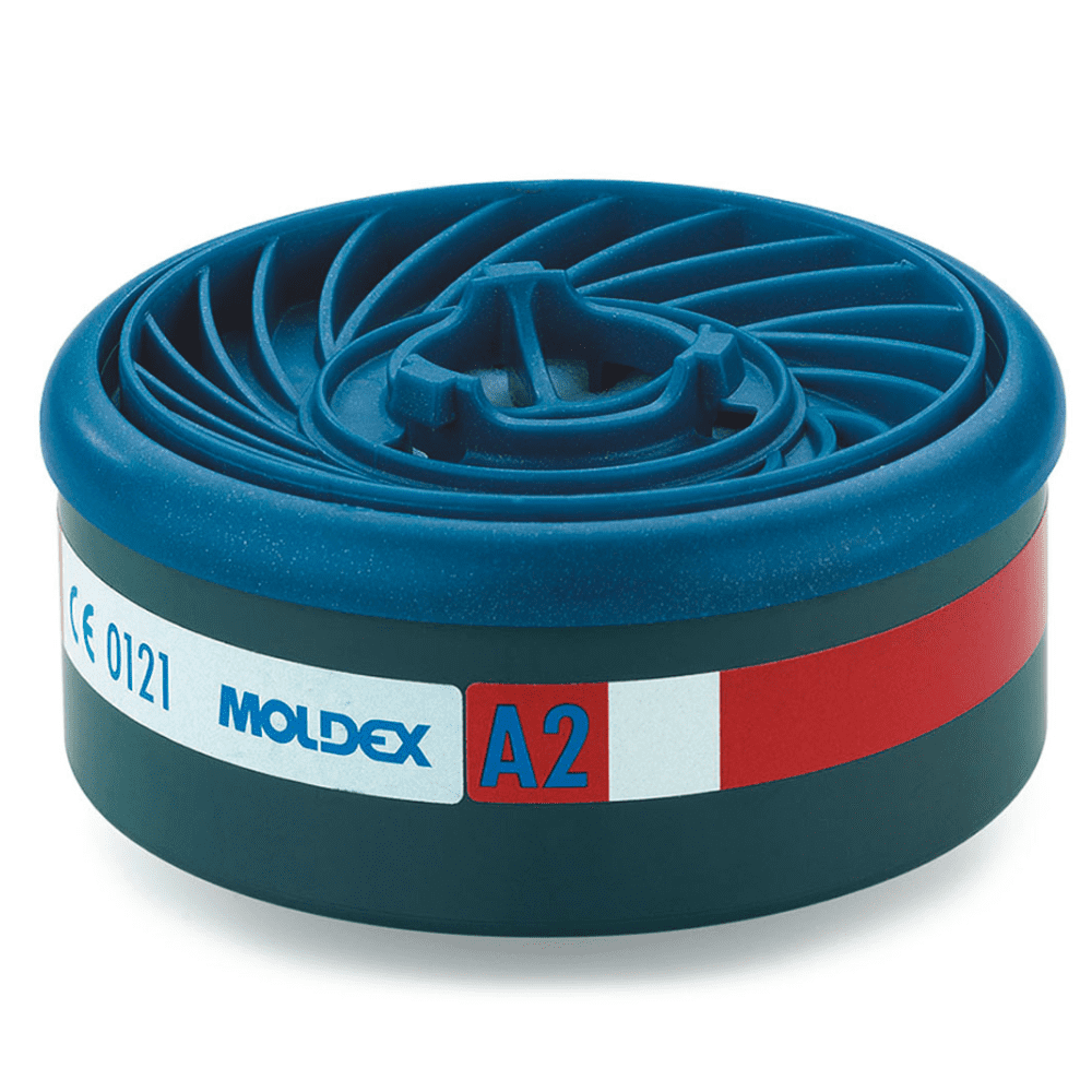 Moldex 9200 A2 Gas Filter Cartridge Box of 8