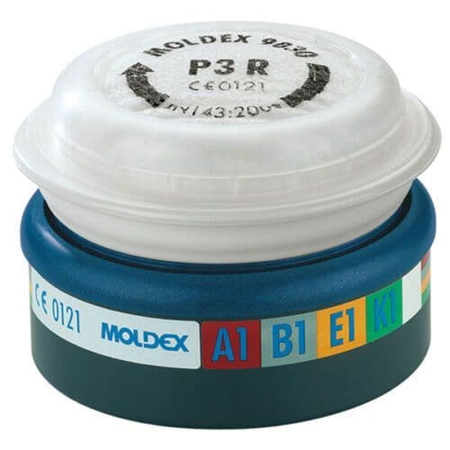 Moldex 9430 ABEK1P3 R pre-assembled filters (pair)