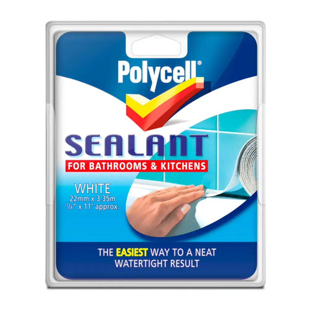 Polycell Sealant Strip Bathroom and Kitchen White