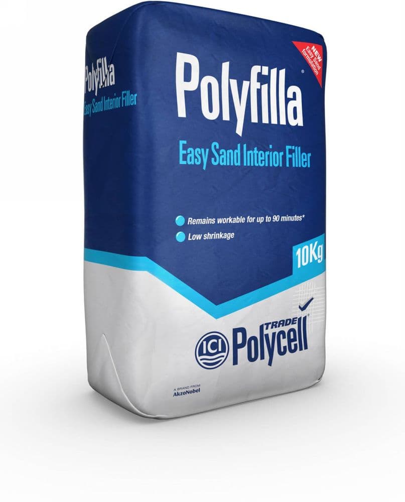 Polycell Trade Polyfilla Easy Sand Interior Filler 10kg