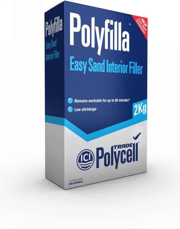 Polycell Trade Polyfilla Easy Sand Interior Filler 2kg