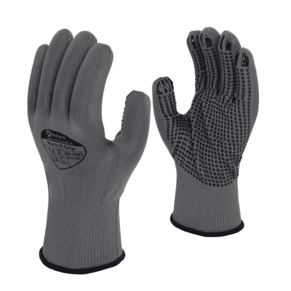Polyco Matrix D Grip Handling Gloves Grey (Pack of 12)