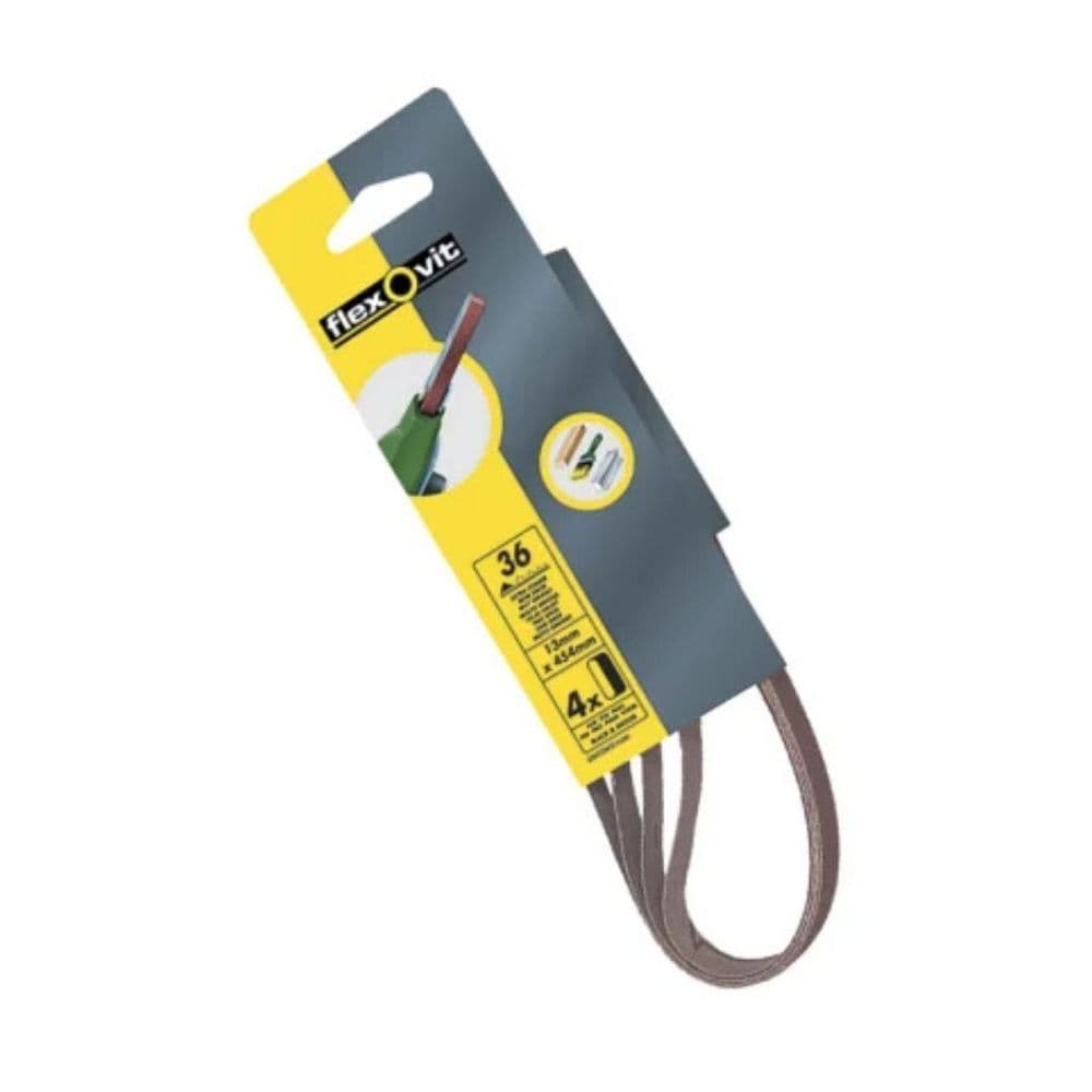 Powerfile Sanding Belt 13 x 454 mm Coarse Pack of 4