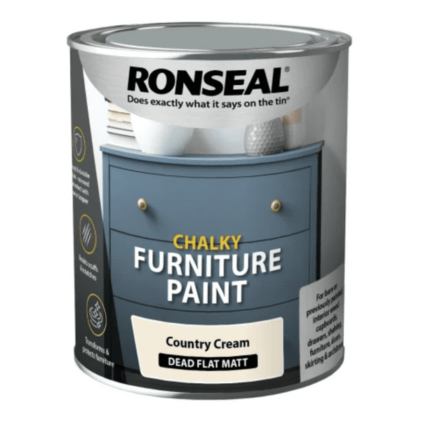 Ronseal Chalky Furniture Paint Country Cotton 750ml