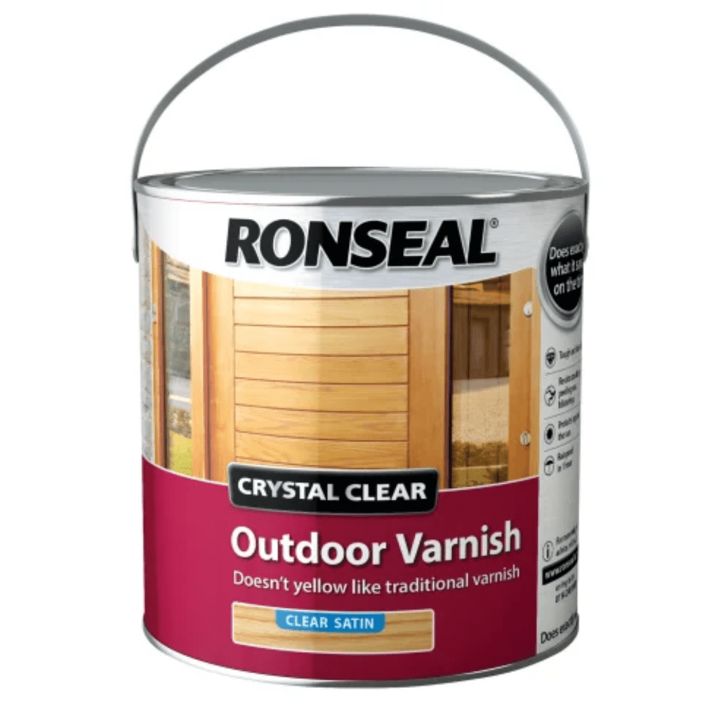 Ronseal Crystal Clear Outdoor Varnish Satin 2.5L