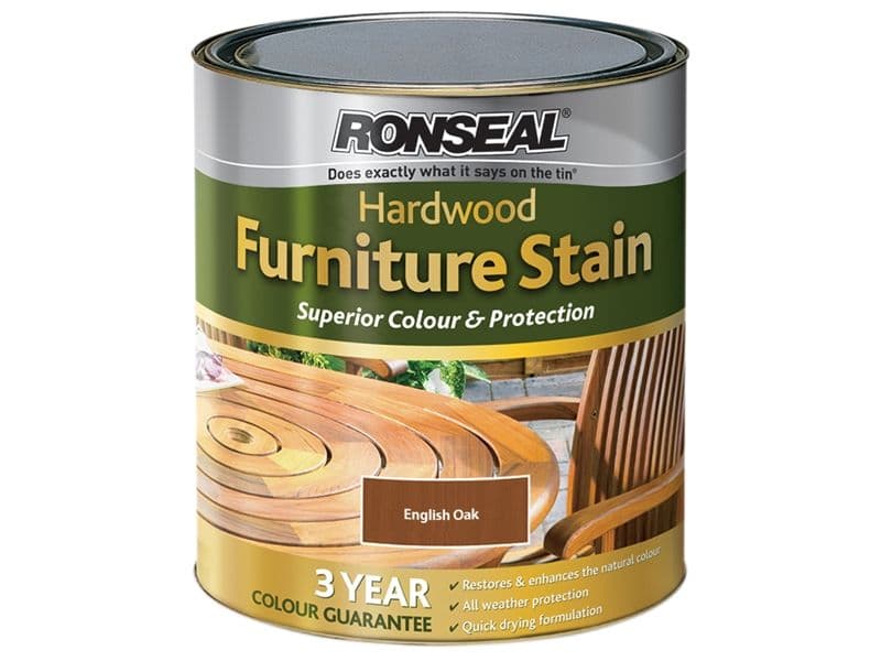 Ronseal Hardwood Furniture Stain English Oak 750ml