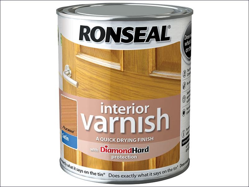 Ronseal Interior Varnish Quick Dry Satin Pearwood 250ml