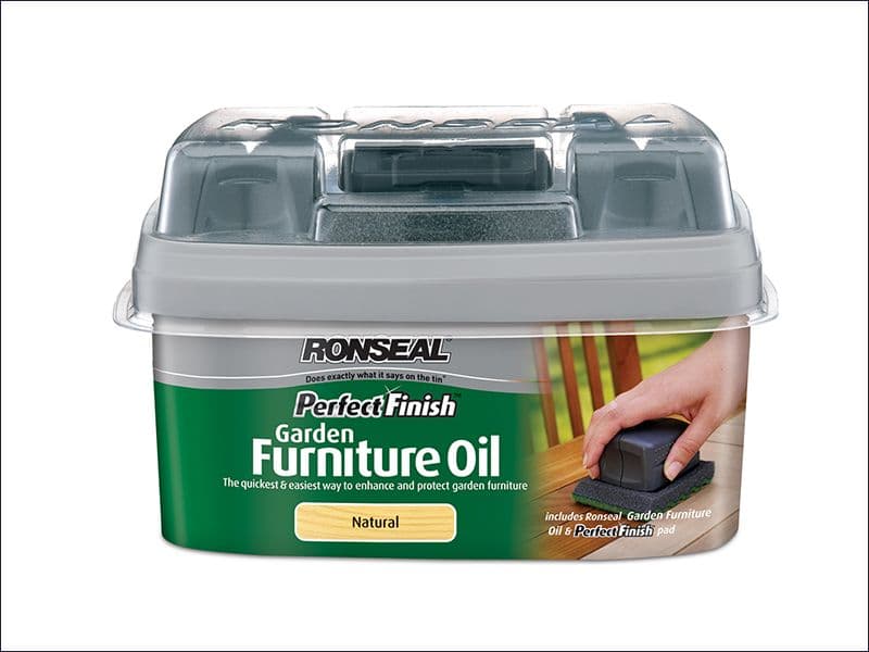Ronseal Perfect Finish Hardwood Garden Furniture Oil Teak 750 DISCONTINUED
