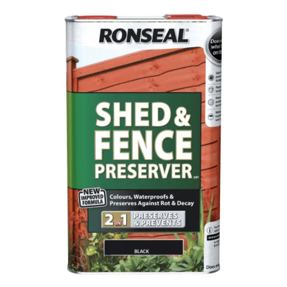 Ronseal Shed & Fence Preserver Black 5L