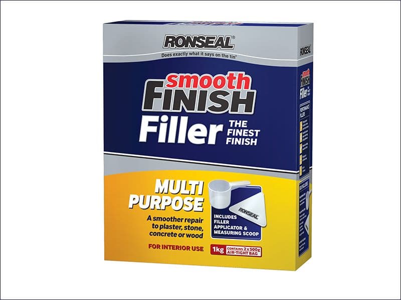 Ronseal Smooth Finish Multi Purpose Interior Wall Powder Filler 1kg
